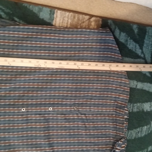 Robert Graham Mens Xl Striped Multicolor Long Sleeve Flip Cuff - Picture 9 of 10